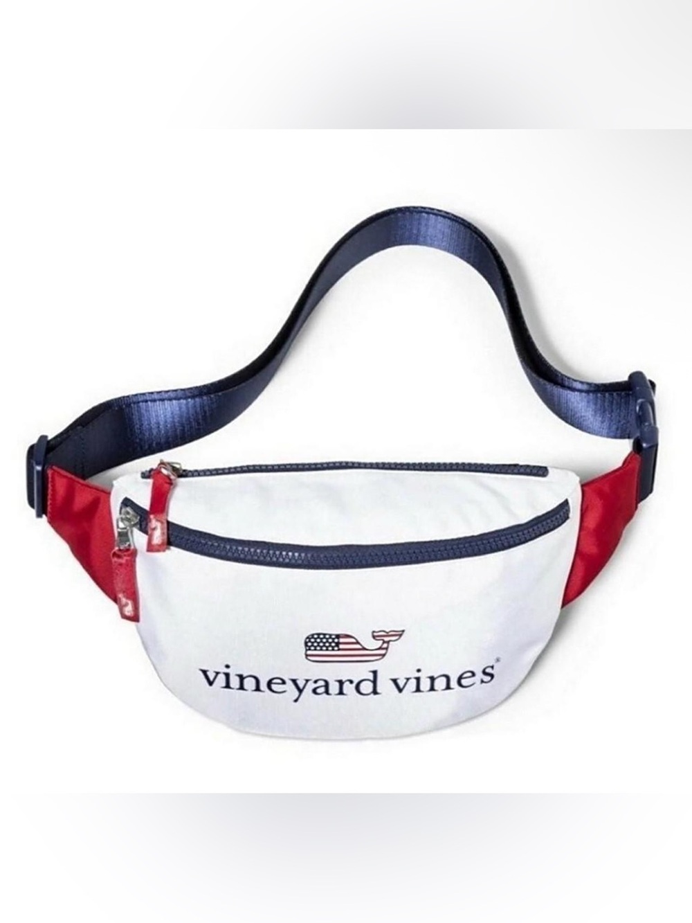 NWT VINEYARD VINES for Target Flag Whale Bag Fanny Pack Belt Bag Limited Edition